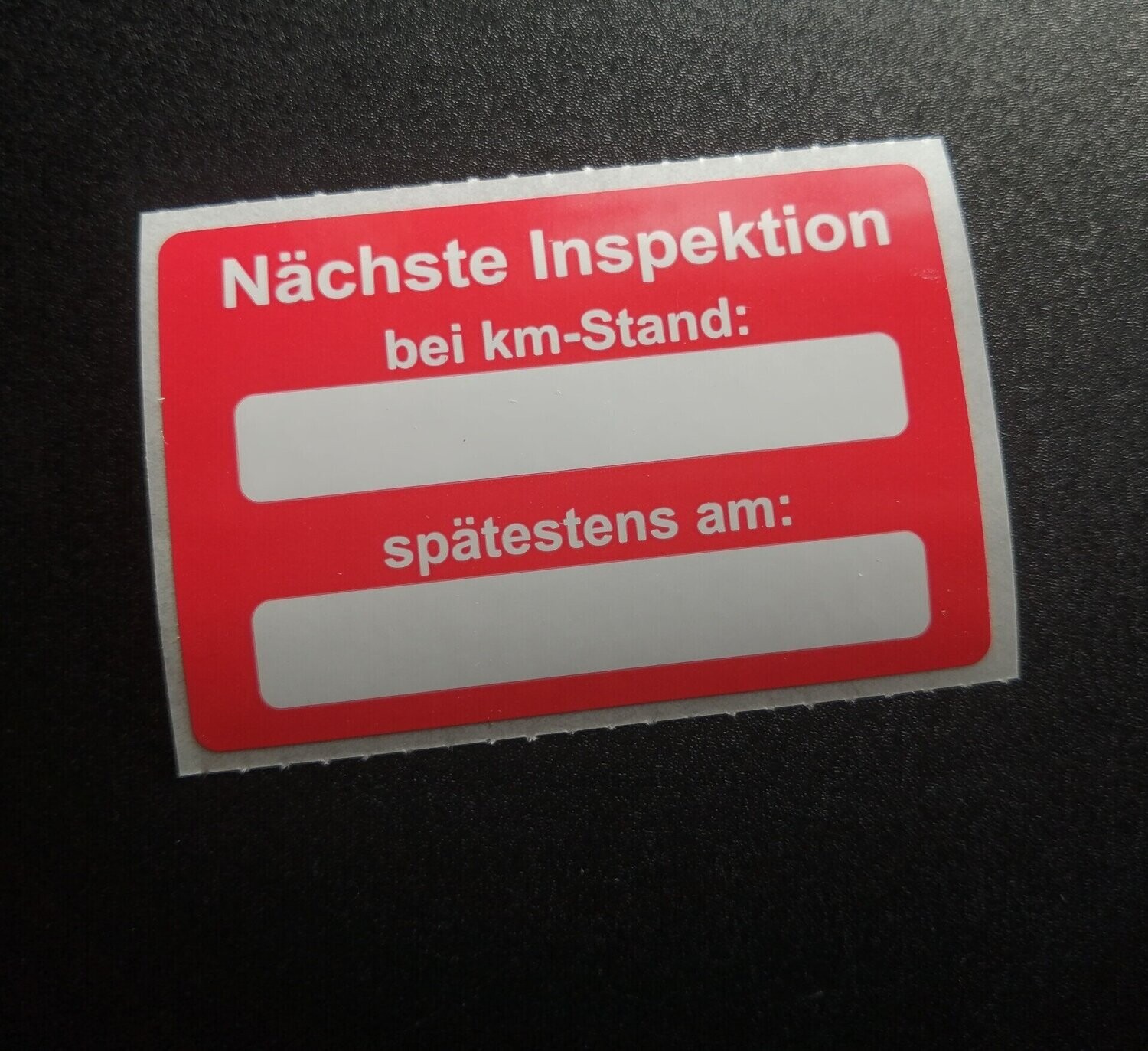 Aufkleber "Nächste Inspektion"