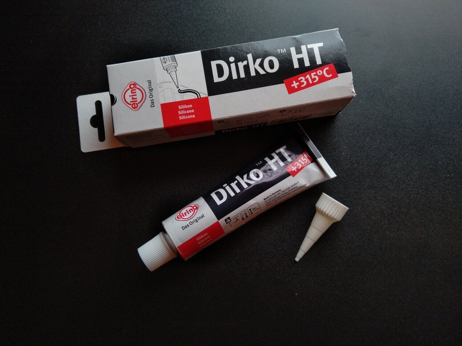 Dichtmasse, schwarz