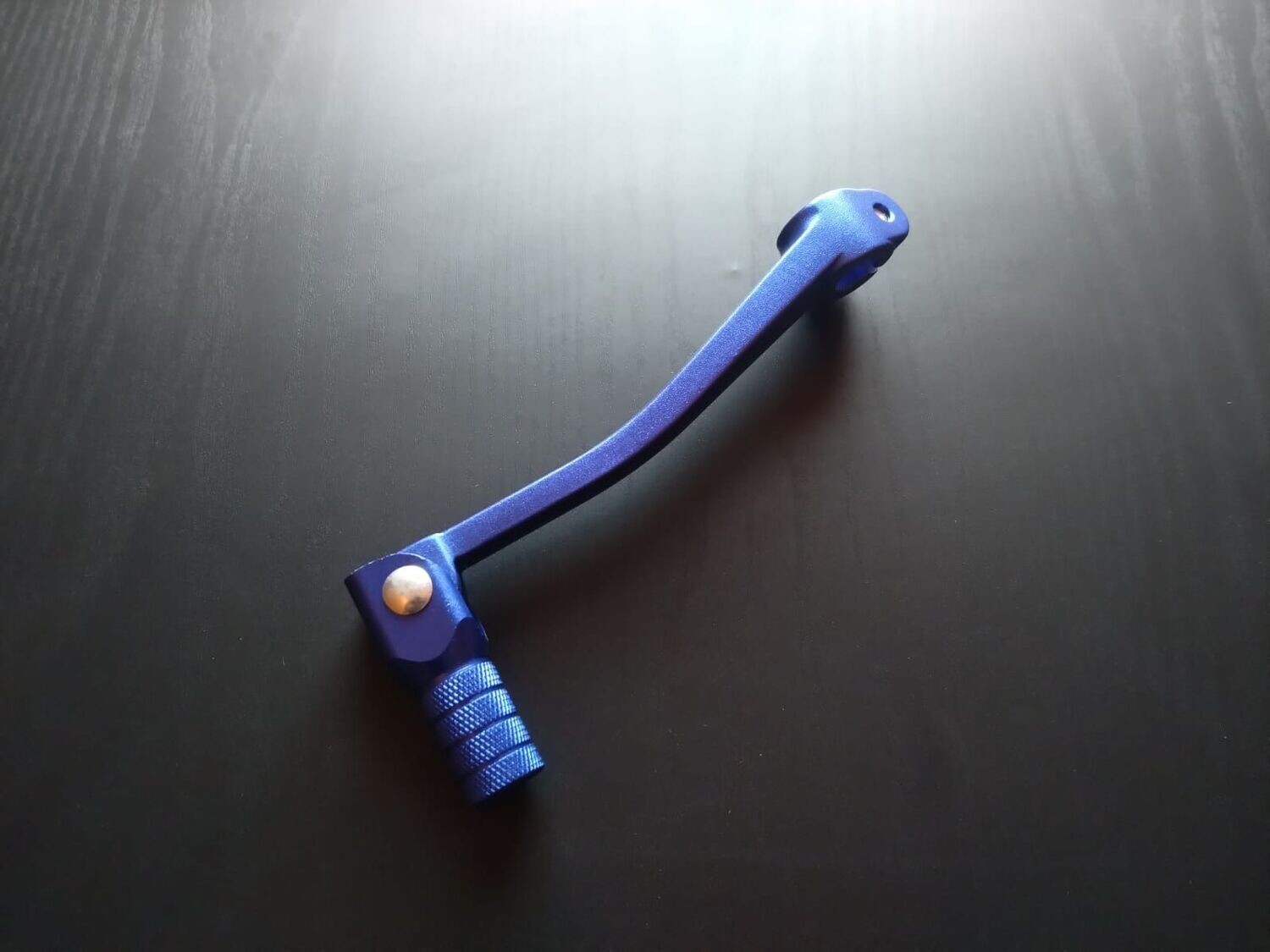 Schalthebel, blau eloxiert