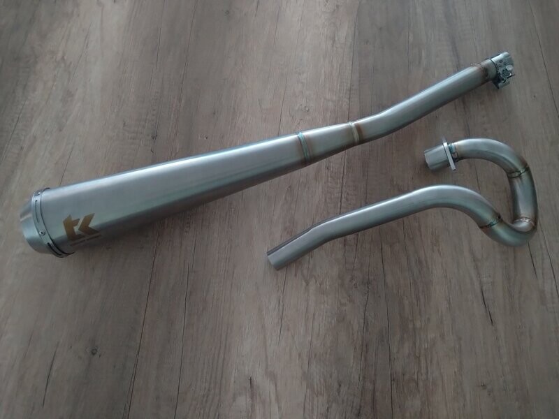 Sportauspuff MZ 125 SM SX Sportauspuff MZ 125 SM SX "Turbokit"