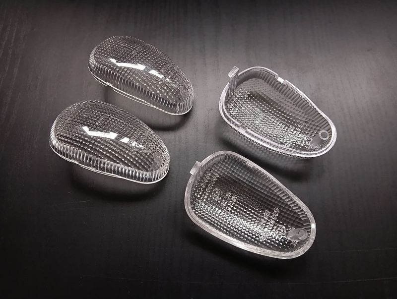 Satz Blinkergläser MZ 125 SM SX, weiß