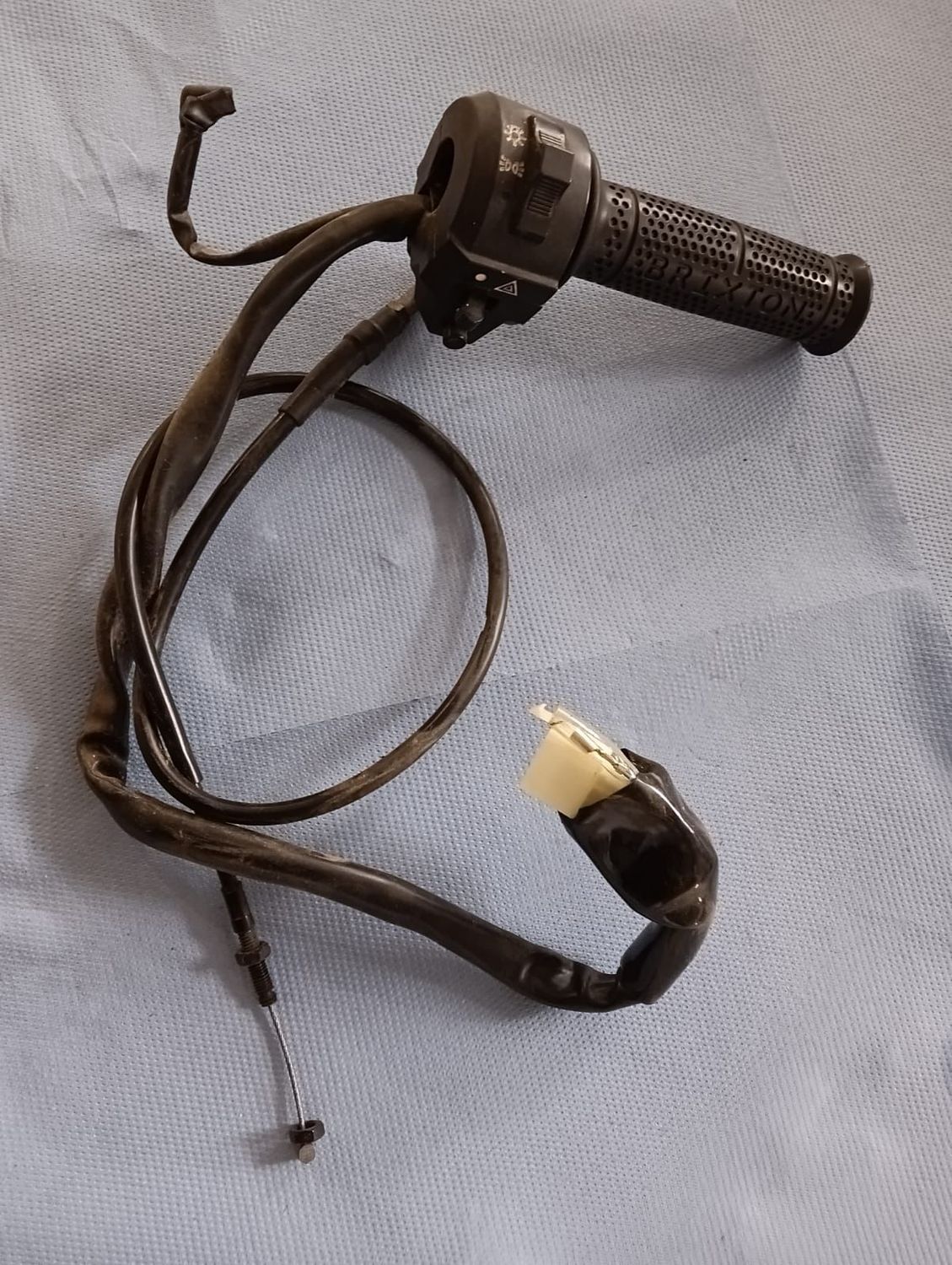 Gasgriff, Starterarmatur, Gaszug Brixton Rayburn 125, gebraucht