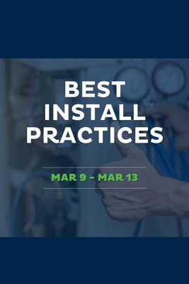 Best Install Practices Best Install Practices