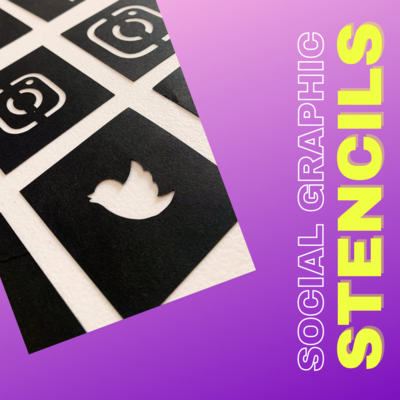 Social Icon Stencil Sets