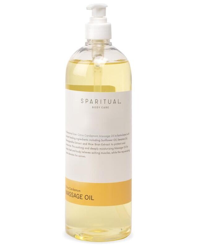 SpaRitual Citrus Cardamom Massage Oil 33oz