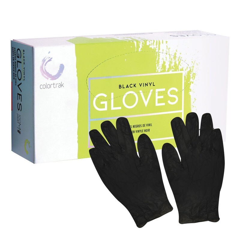 Gloves Black Vinyl Med 100 Box