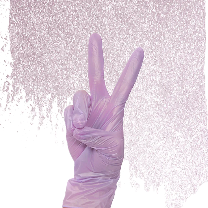 Gloves Lilac Nitrile Large 100 Box