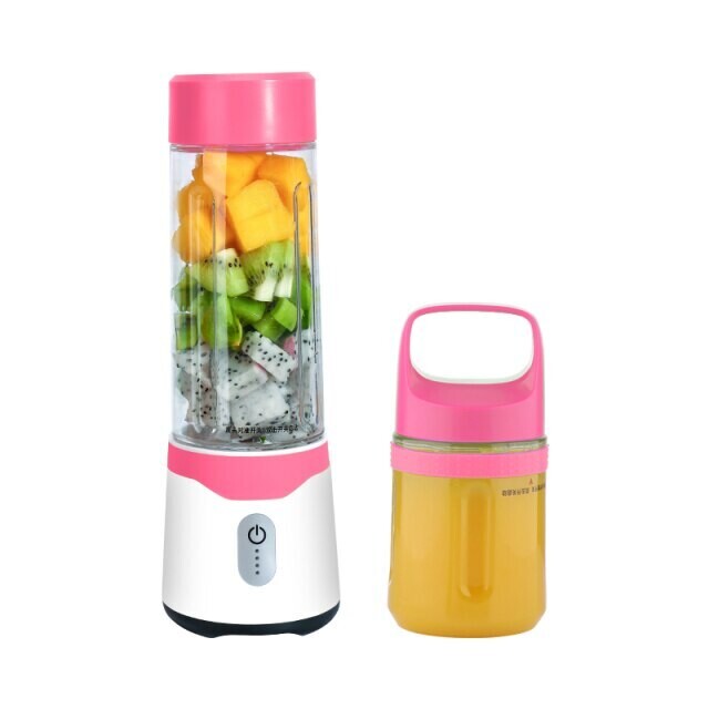 2 in 1 USB Fruit Juicer Mini Portable Mixer Smoothie Blender 6 Blades Different Colors