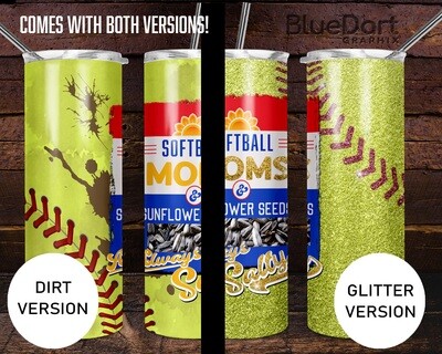 Softball Moms Always Salty Sunflower Seeds | Digital Download