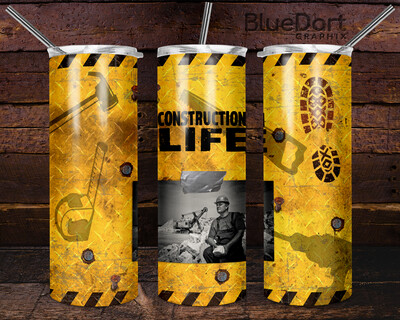 Construction Life - Photo Frame - Yellow - Tools