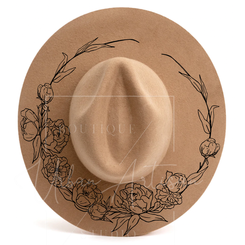 Peony Wreath