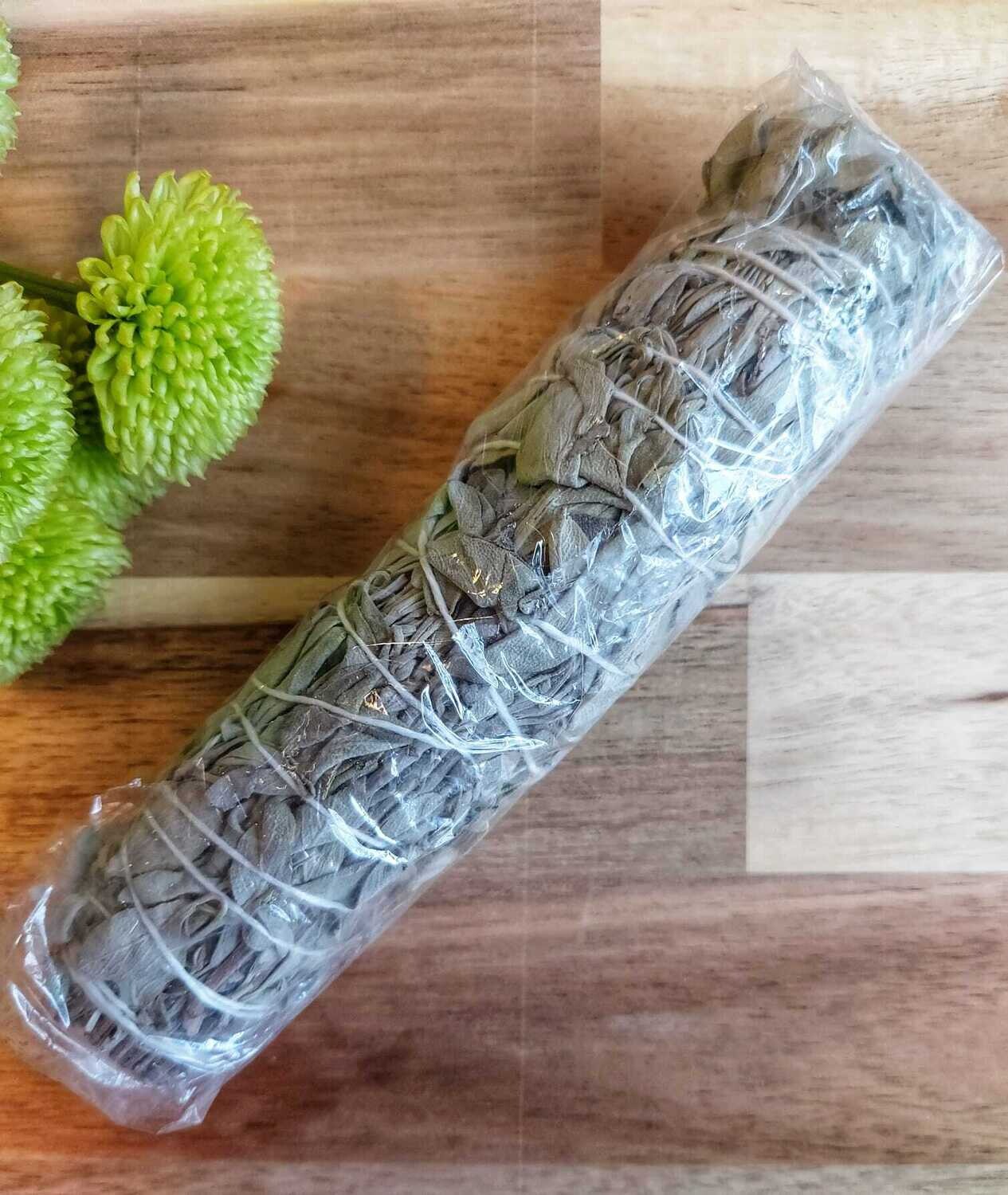 Californian white sage, smudge stick, spiritual cleansing.