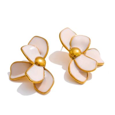 Brincos Aço Flor
