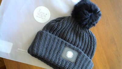 #31 & #32 -  Grey "Love Your Melon" beanie hat with Small OWSC Ball Logo