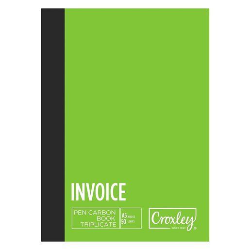 BOOK A5 TRIPLICATE INVOICE BOOK PS157BO