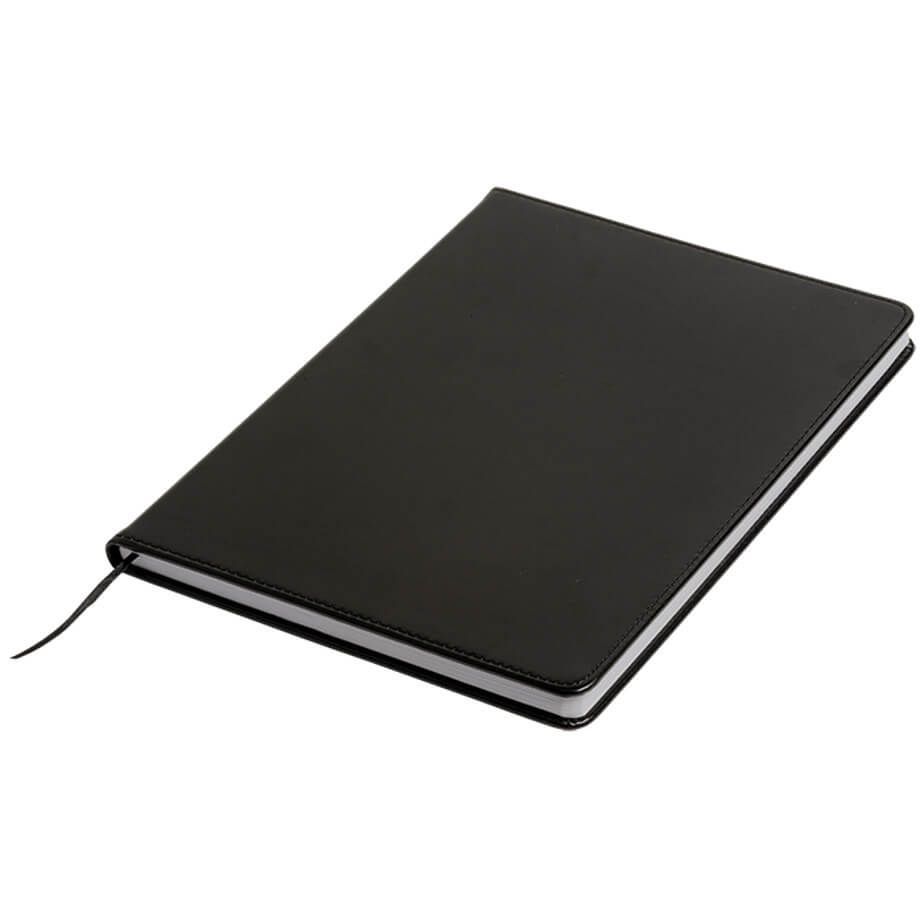 BOOK A4 PU JOURNAL 160PG BLACK