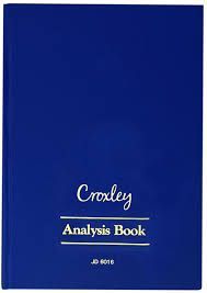 CROXLEY JD6016 ANALYSIS BOOK