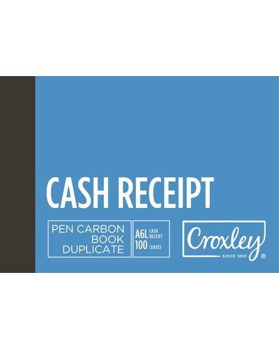 BOOK A6L CROXLEY CASH RECEIPT BOOK DUP