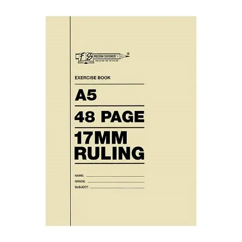 BOOKS A5 EXERCISE 48PG 17MM RULING
