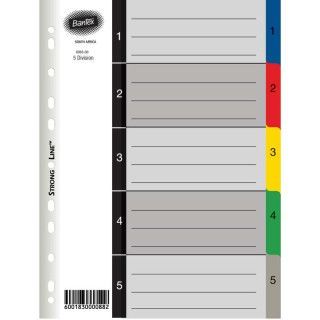 BANTEX 1-5 PVC DIVIDERS B6085