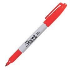 SHARPIE PERMANENT MARKER RED