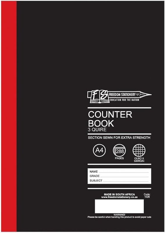 A4 COUNTER BOOK 288P Q/M