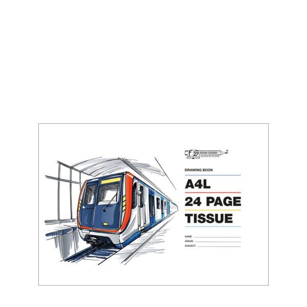 A4 DRAWING BOOK 24P WITH TISSUE