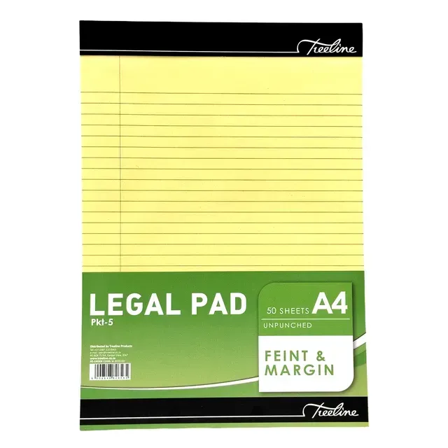 A4 EXAM PADS YELLOW