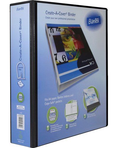 BANTEX CREATE-A-COVER LEVER ARCH A4 70MM BLACK