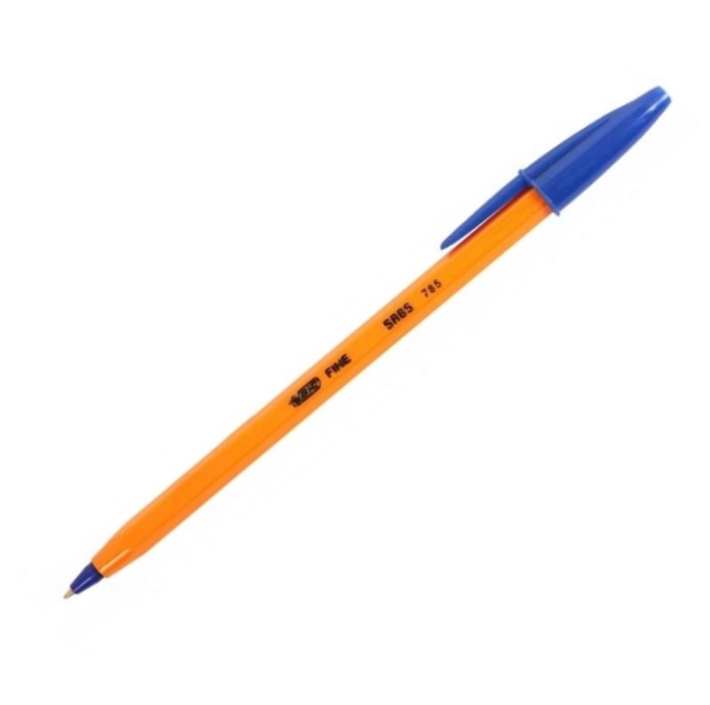 BIC ORANGE FINE BLUE PENS