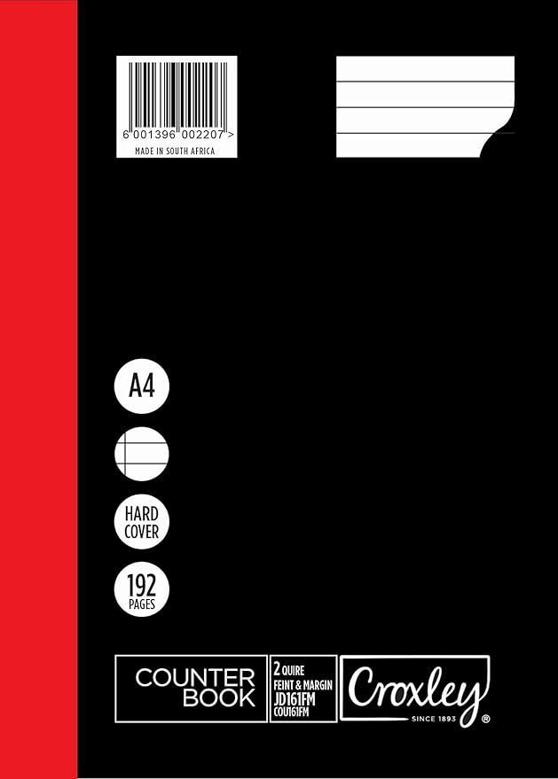 BOOK CROXLEY A4 HARD COVER 192PG