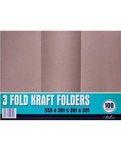 KRAFT FOLDER T90 PACK 100