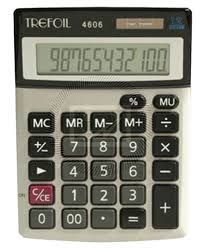 CALCULATOR 12 DIGIT TREFOIL 4606