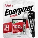 BATTERIES ENERGISER AAA 4'S