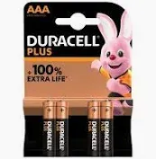 BATTERY DURACELL AAA4'S