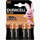 BATTERY DURACELL AA4'S