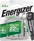 BATTERY ENERGISER RECHARGEABLE AA (4)