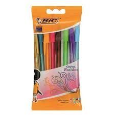 BIC CRISTAL FASION COLOURS POUCH 8 ASSRT