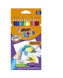 BIC COLOUR PENCILS AQUA COLOURS (12)