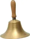 BRASS SCHOOL BELL 28CMx14CM