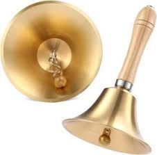 BRASS SCOOL BELL 34CMX17CM
