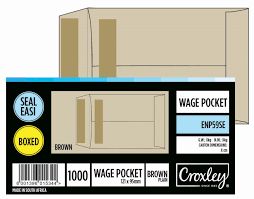WAGE ENVELOPES NO57 108X84 BROWN