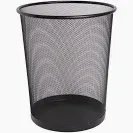 WASTE BIN MESH BLACK