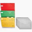 VISION WALL POCKET ORGANISER SET 3 LANDSCAPE CLEAR
