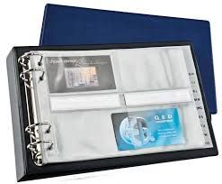 BUSINESS CARD ORGANISER PVC A5 EXPAND ASST