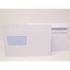 C5 WHITE ENVELOPES S/S WINDOW