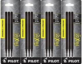 PILOT FRIXION PEN REFILL BLACK (12)