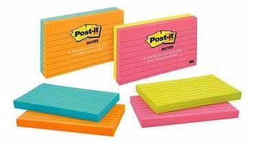 POST IT NOTE LINED CAPE COLOURS