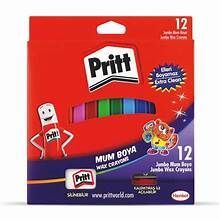 PRITT JUMBO WAX CRAYONS 12'S