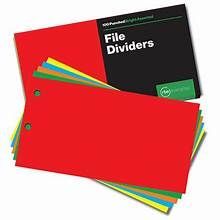 RBE FILE DIVIDERS 230X120 PACK OF 100
